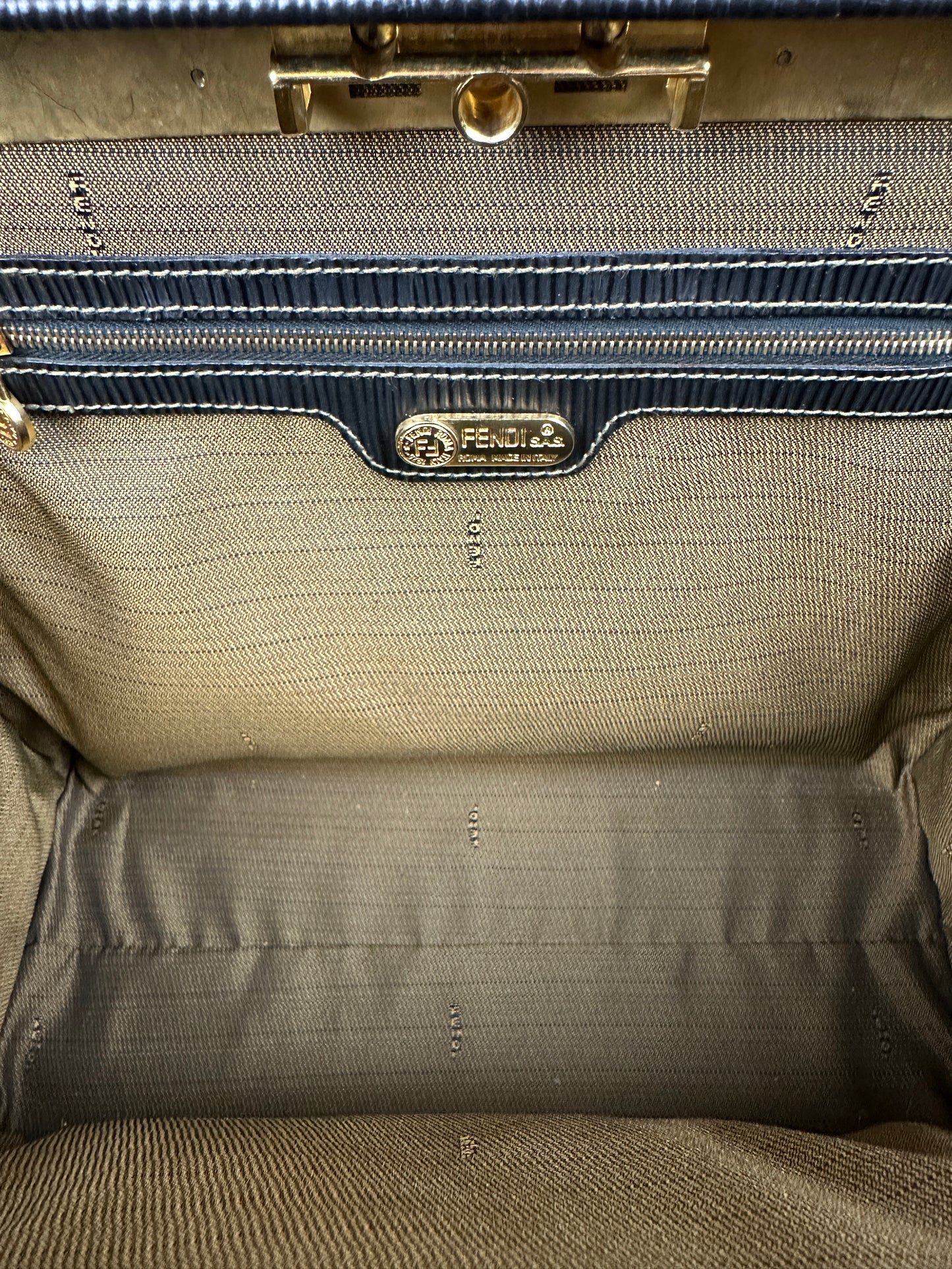 Vintage Fendi Zucca handbag brown