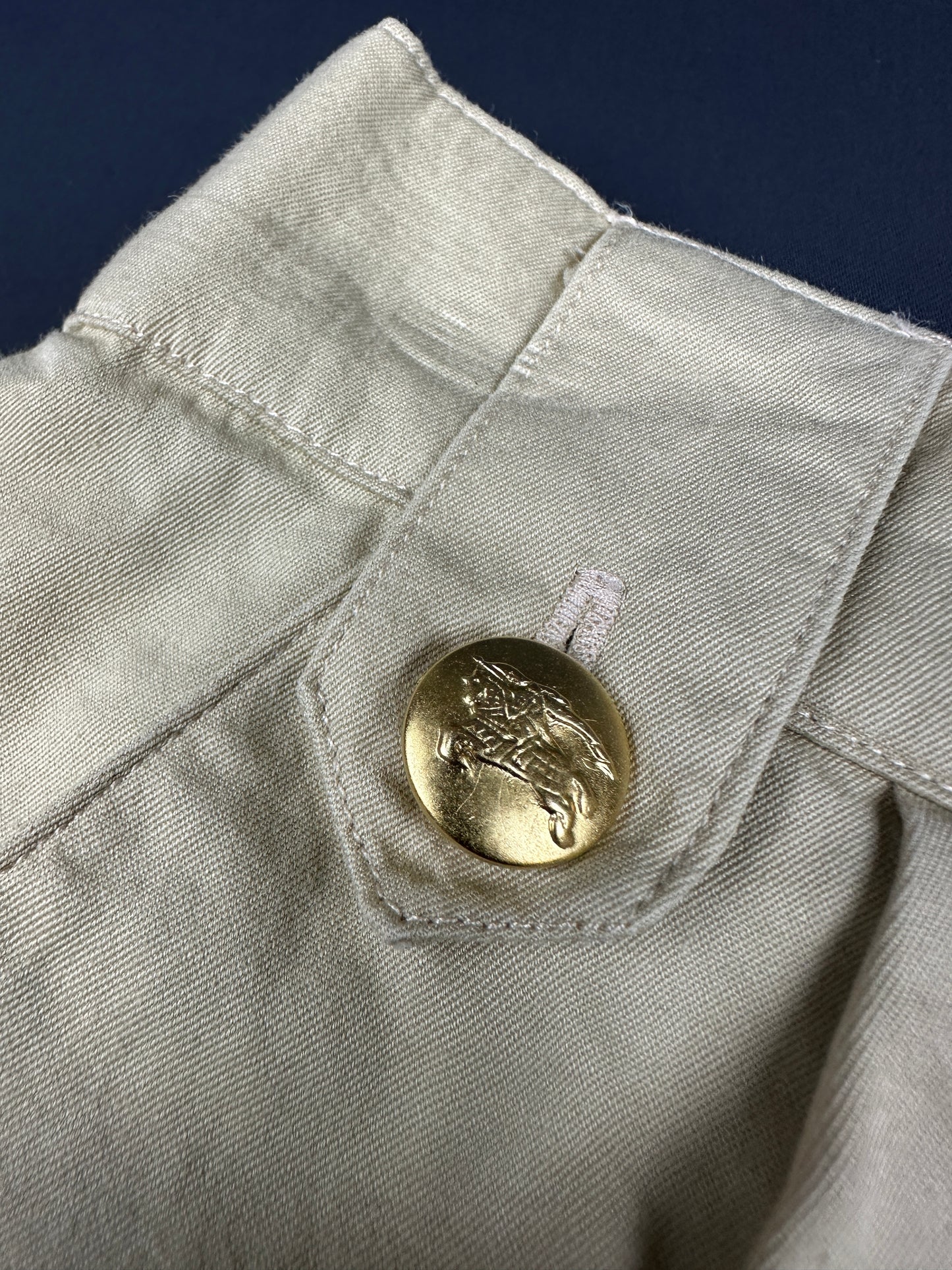 Vintage Burberrys shorts beige women's 38