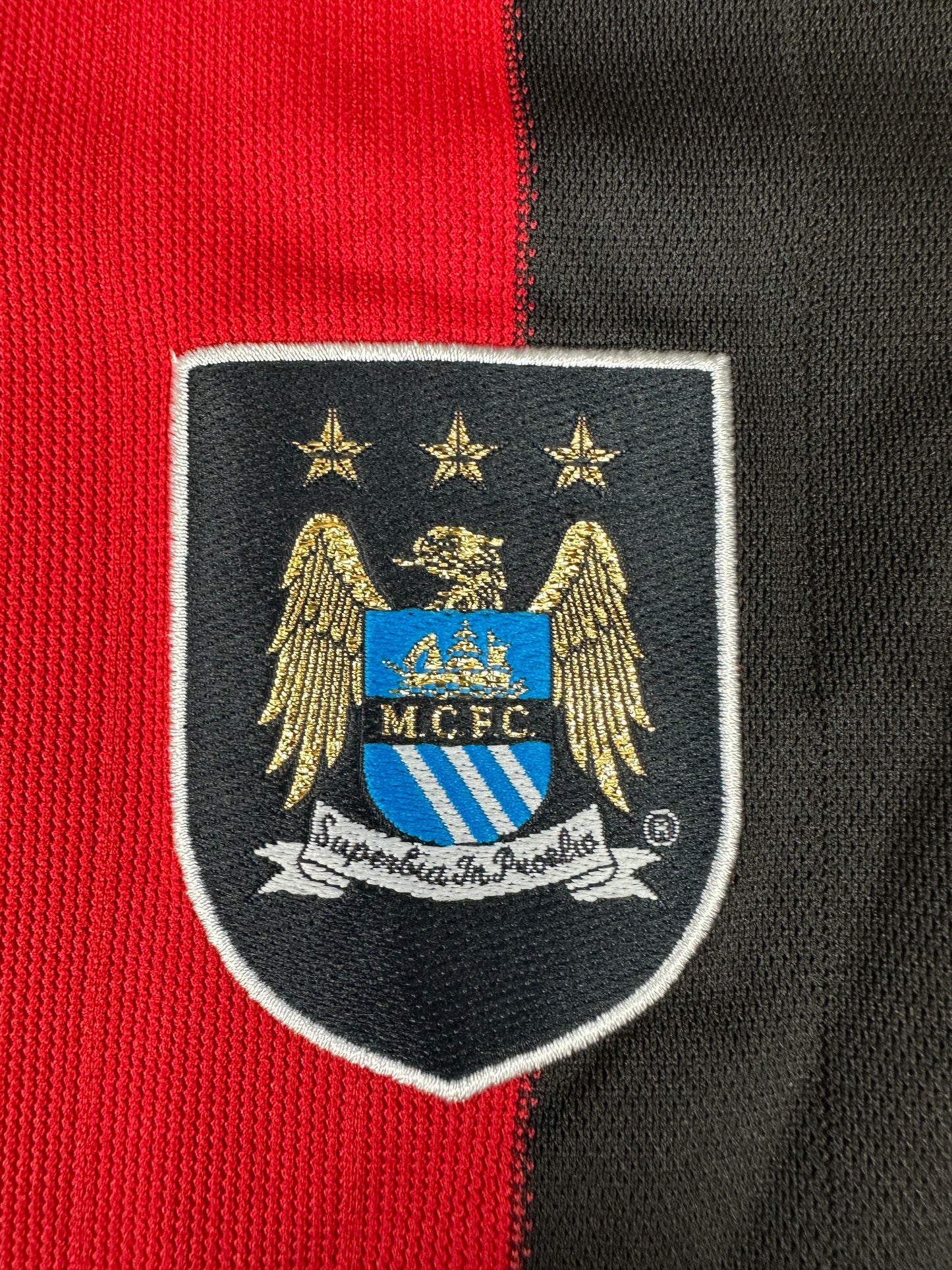 Vintage Manchester City Trikot rot XL