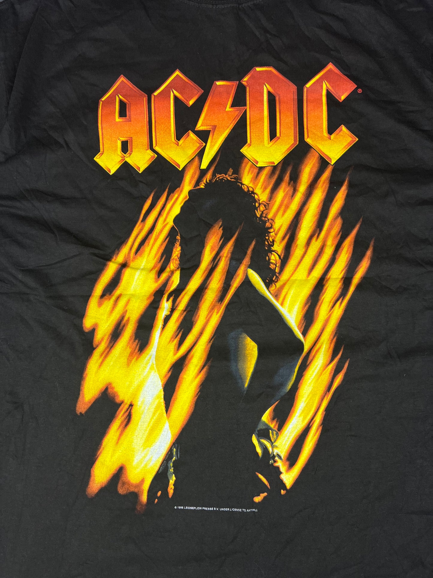 Vintage ACDC Bonfire T-Shirt schwarz XL