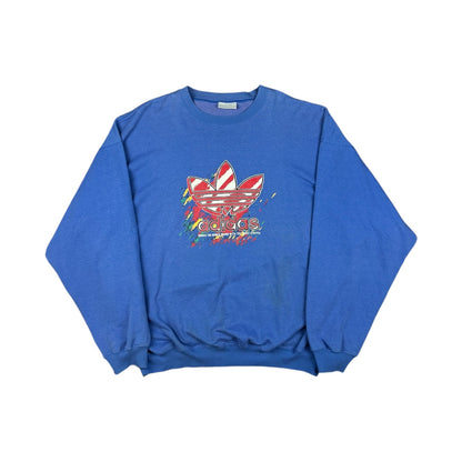 Vintage Adidas sweater blue XL