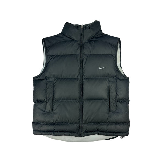 Vintage Nike Puffer Vest Black L
