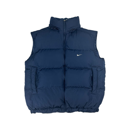 Vintage Nike puffer vest navy L