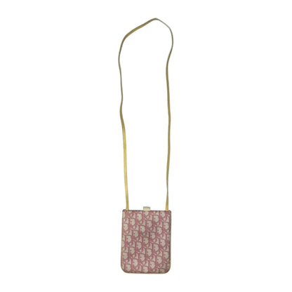 Vintage Christian Dior Monogramm Crossbody Tasche pink