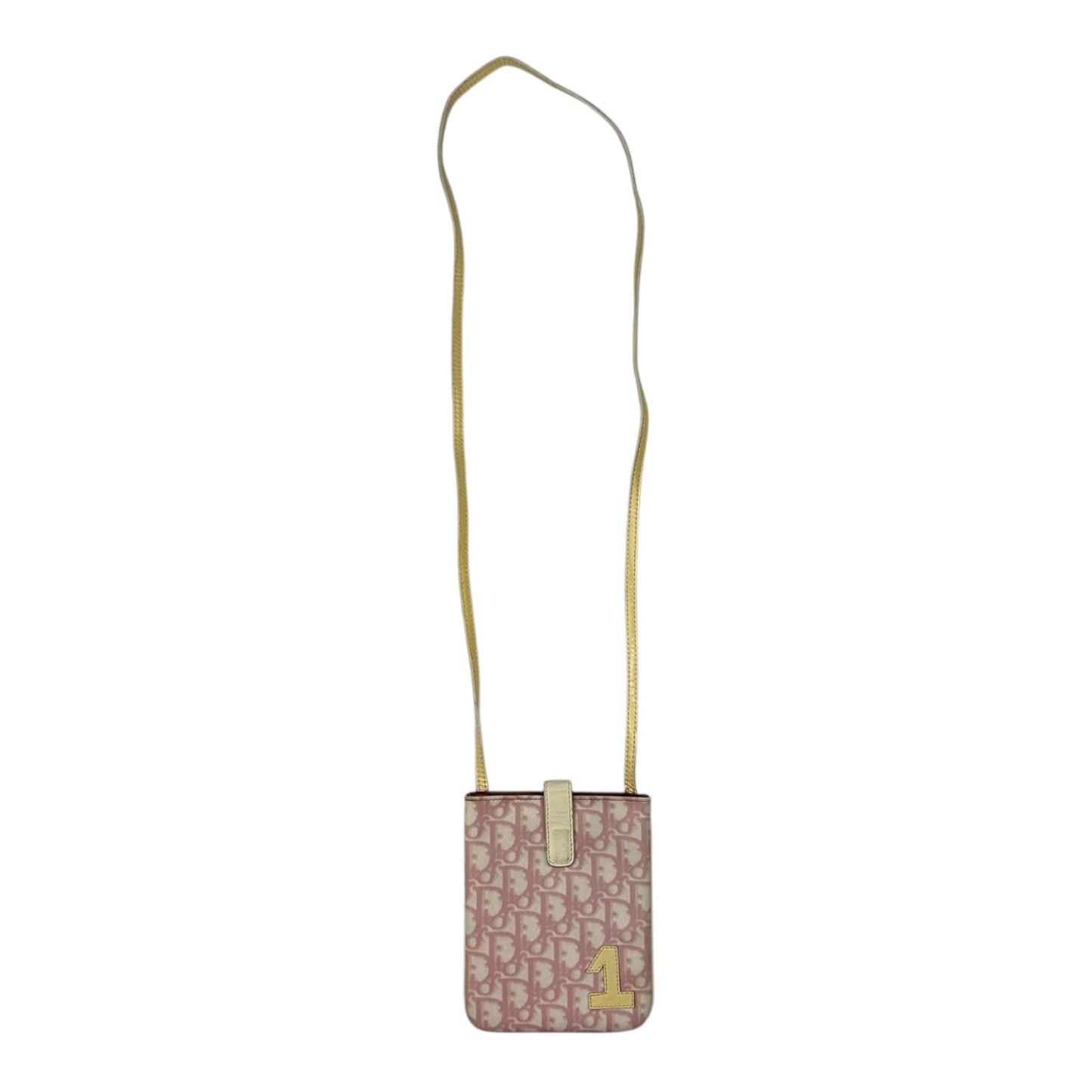 Vintage Christian Dior Monogramm Crossbody Tasche pink