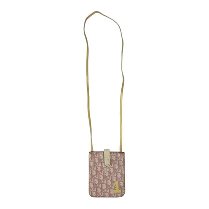 Vintage Christian Dior Monogramm Crossbody Tasche pink
