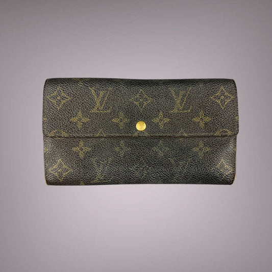 Vintage Louis Vuitton Portmonee Monogramm braun