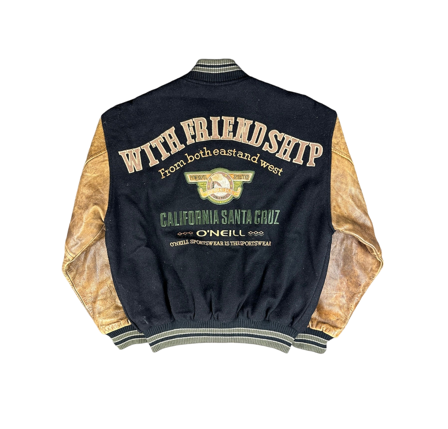 Vintage O'Neill College Jacke schwarz M