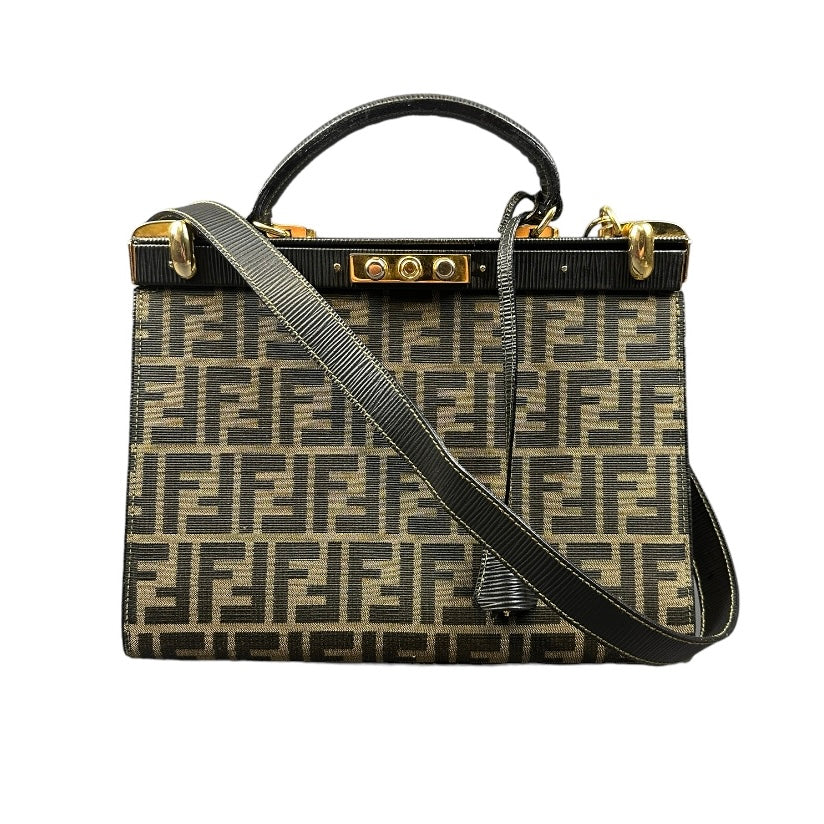 Vintage Fendi Zucca handbag brown