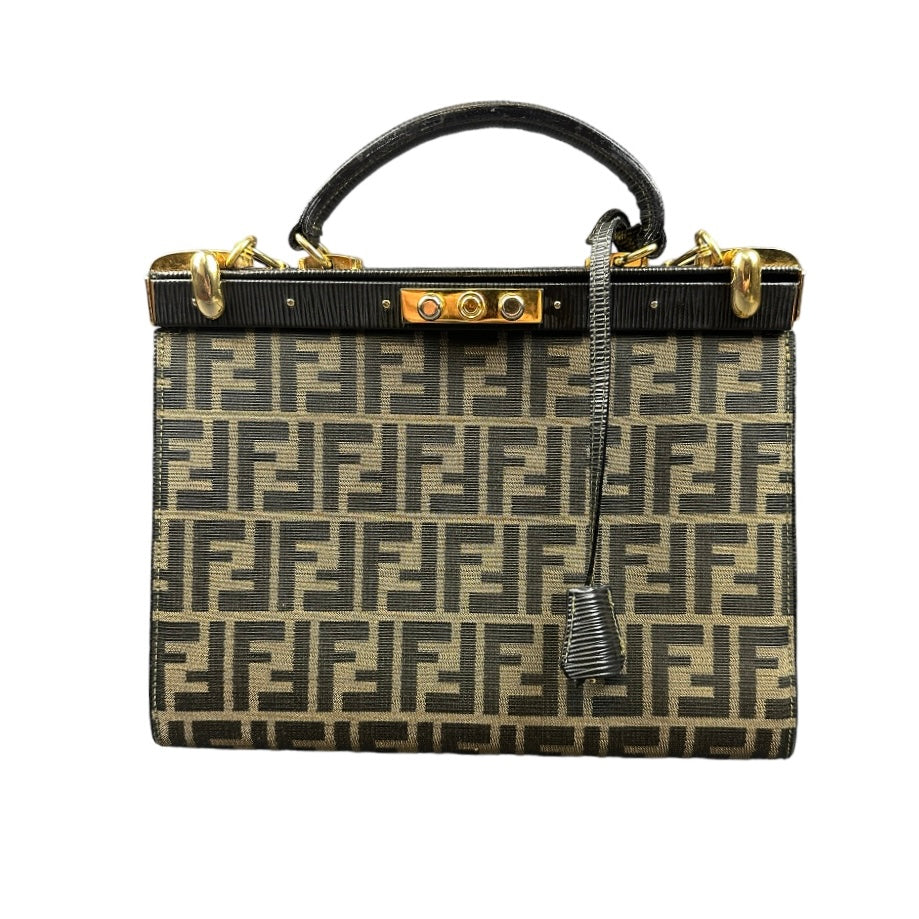 Vintage Fendi Zucca handbag brown