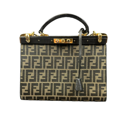 Vintage Fendi Zucca handbag brown