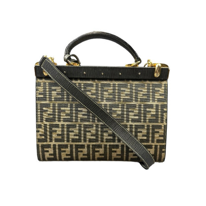 Vintage Fendi Zucca handbag brown