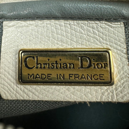 Vintage Christian Dior Honeycomb Sidebag white