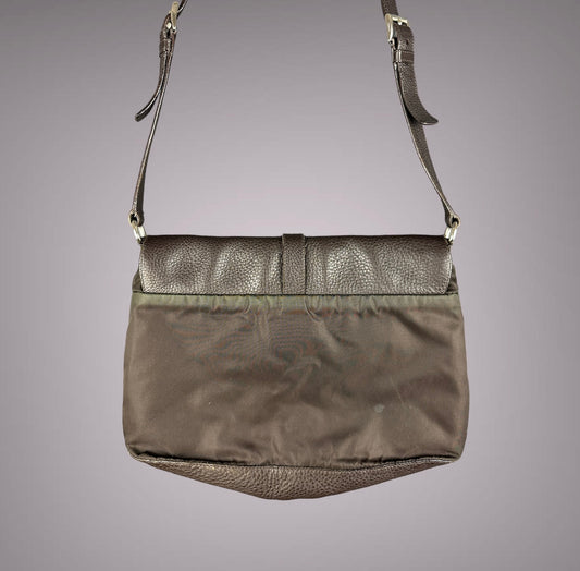 Vintage Prada Sidebag braun / schwarz