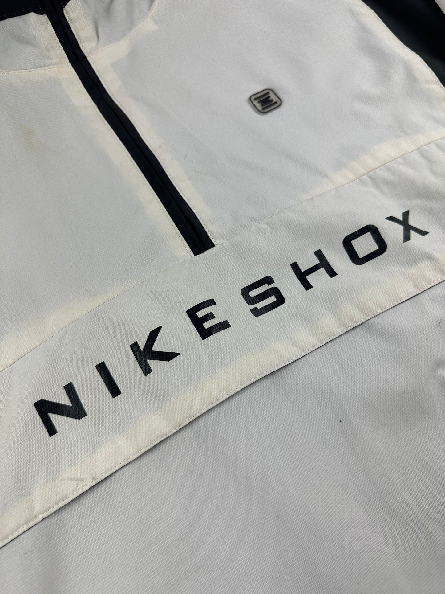 Vintage Nike Shox Quarter Zip Jacke weis L