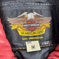 Vintage Harley Davidson College Jacke schwarz M