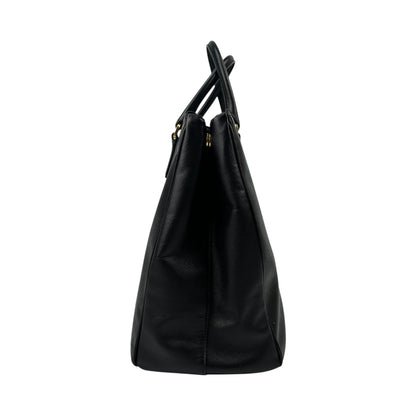 Vintage Prada Fuoco Saffiano Lux Handtasche schwarz
