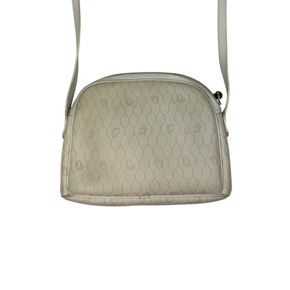 Vintage Christian Dior Honeycomb Sidebag white