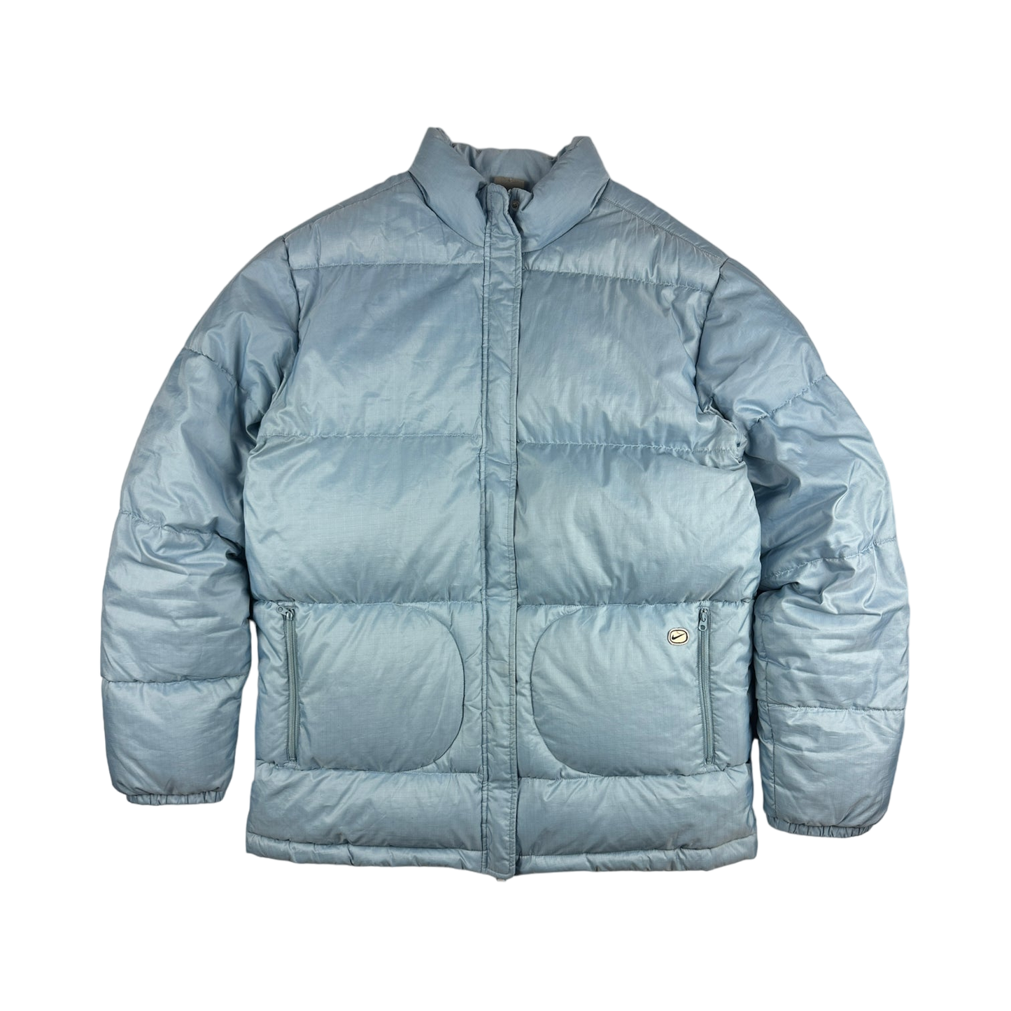 Vintage Nike Puffer Jacket Light Blue Women's XL