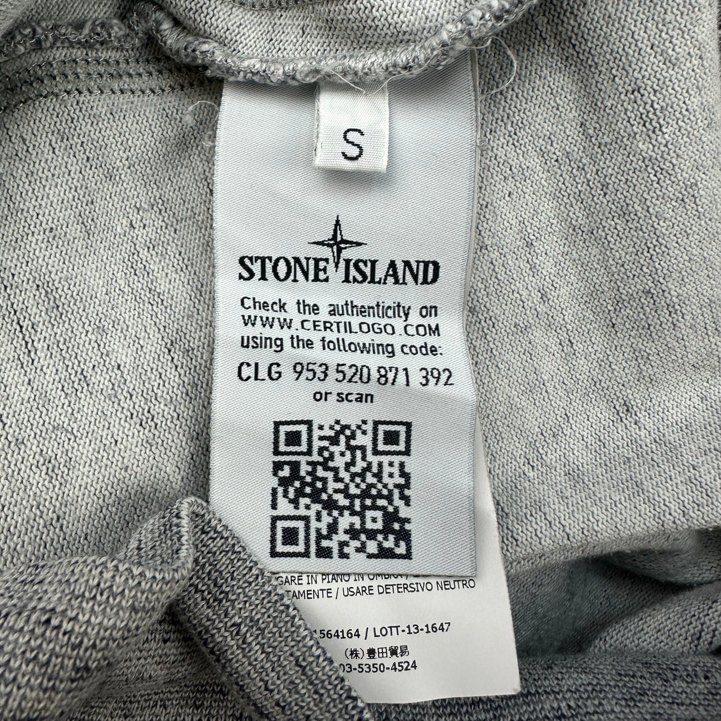 Stone Island sweater grey S
