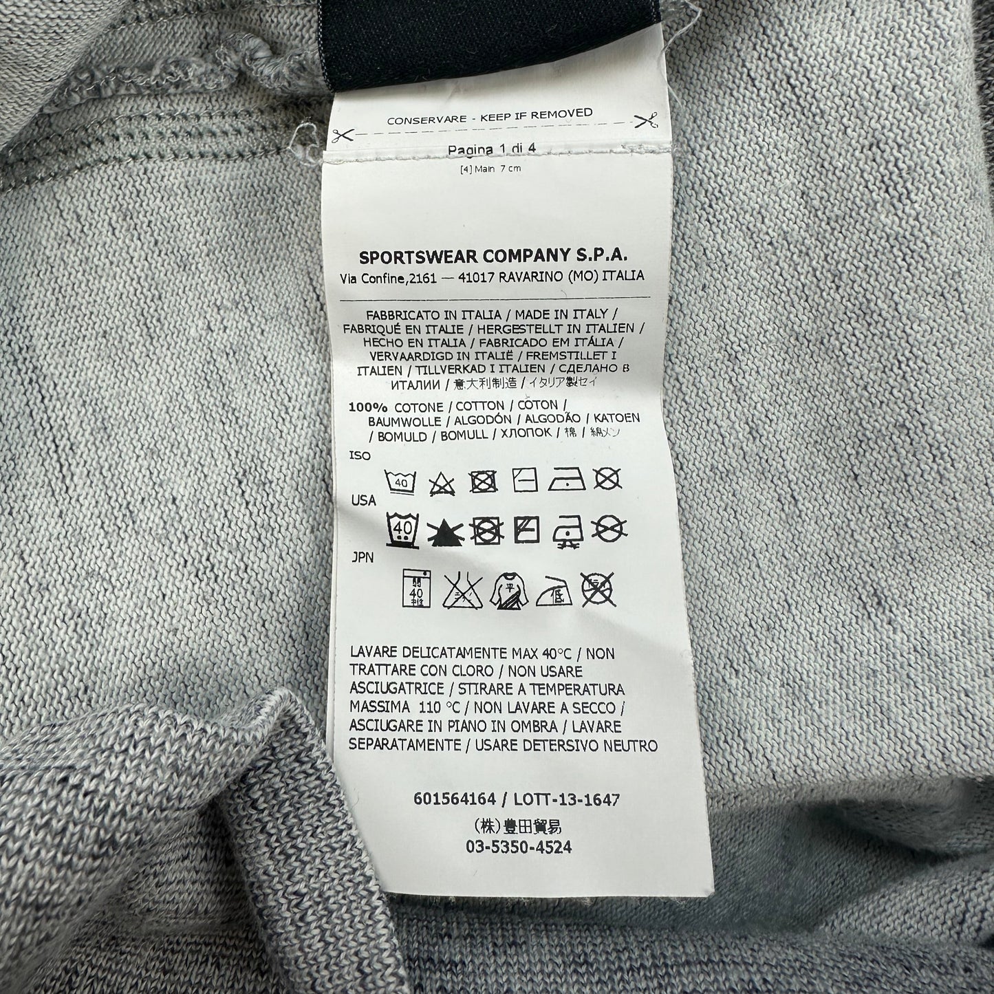 Stone Island sweater grey S