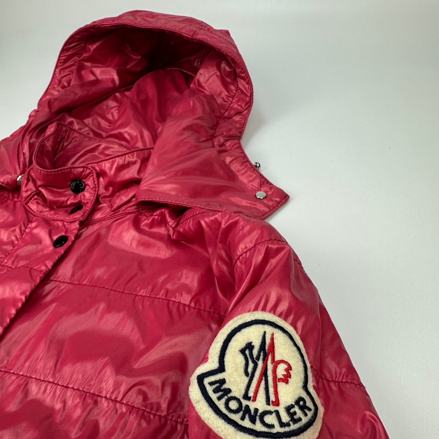 Moncler jacket down pink women's S (1)