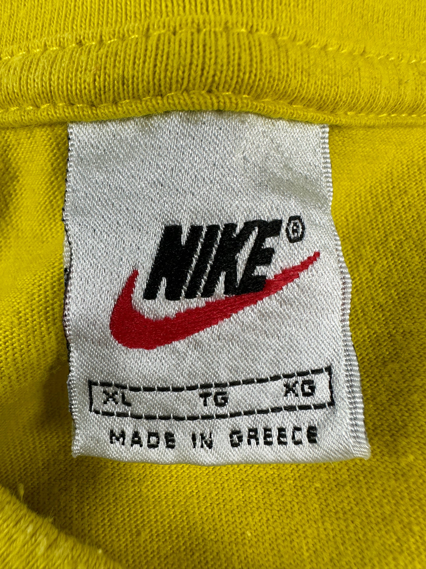 Vintage Nike "Just Do It" T-Shirt gelb XL