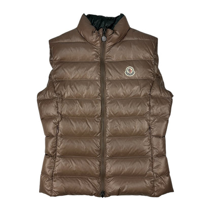Moncler Ghany Daunen Weste braun Damen S (1)