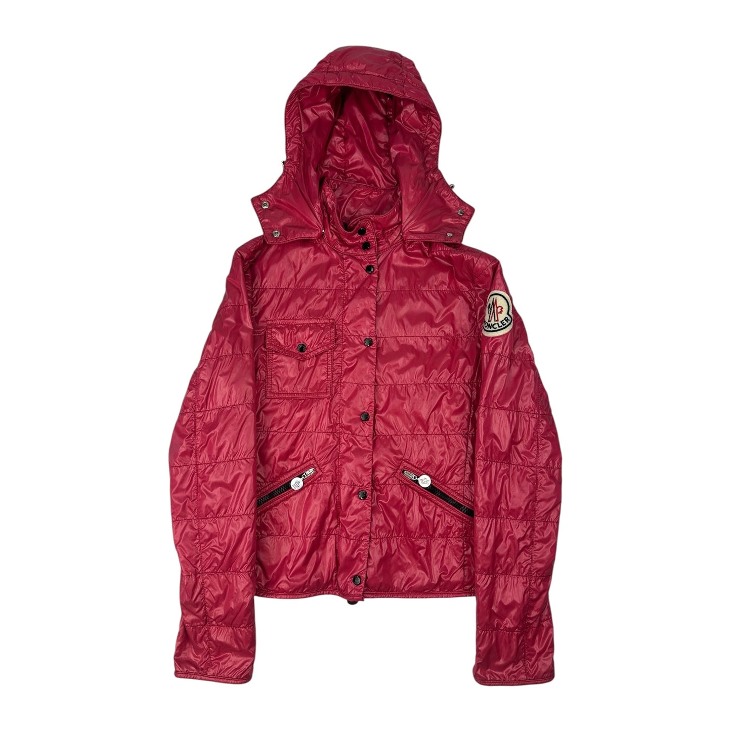 Moncler jacket down pink women's S (1)