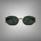 Vintage Burlgari Sonnenbrille gold