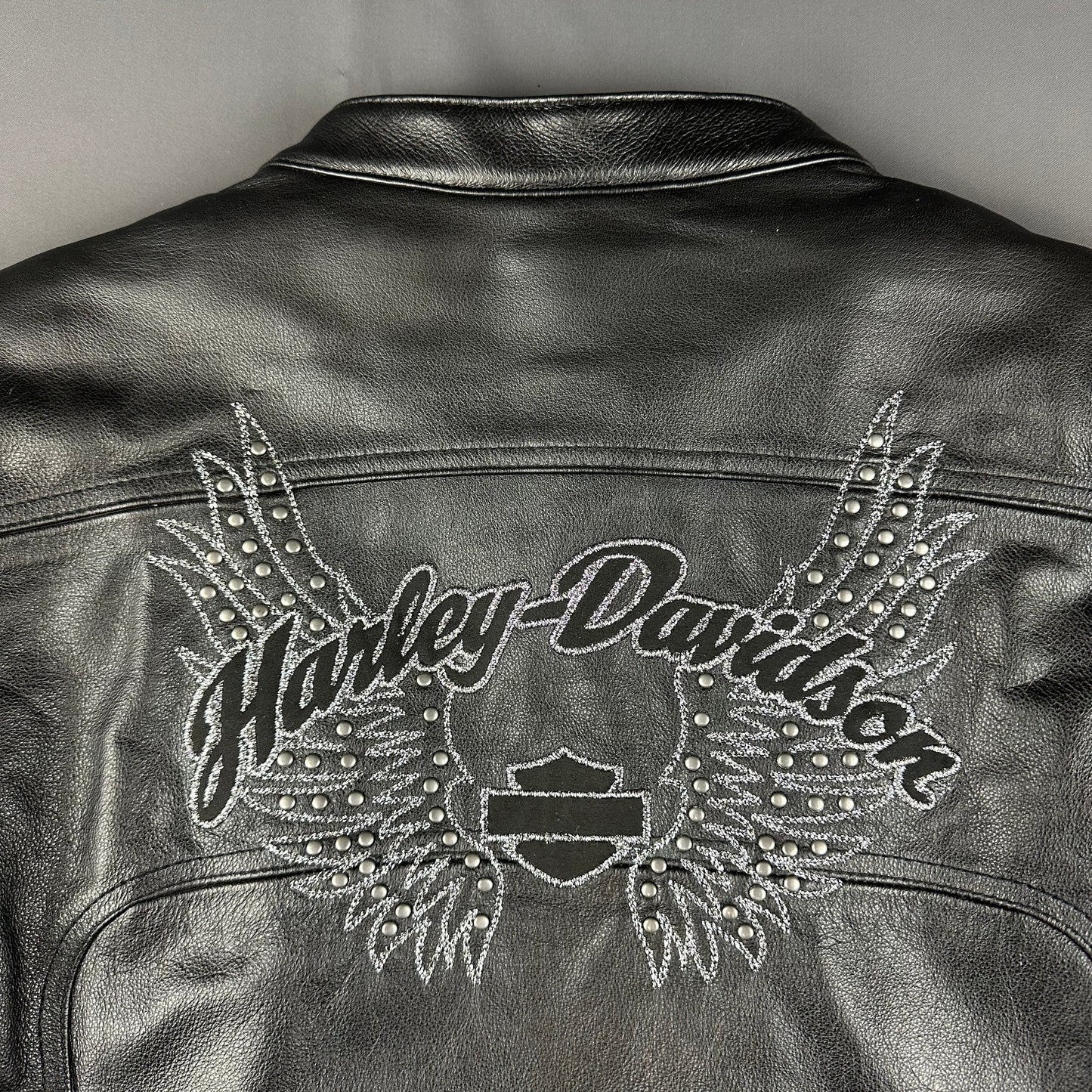 Harley Davidson Echtleder Racing Jacke schwarz XXL
