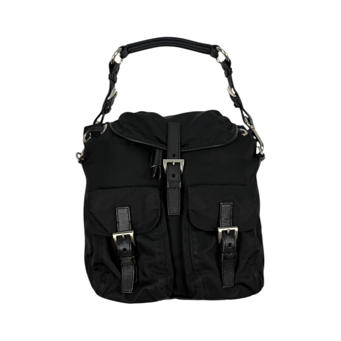 Prada Nylon Shoulder Bag schwarz