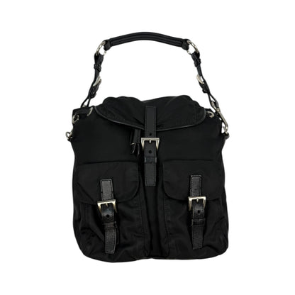 Prada Nylon Shoulder Bag schwarz