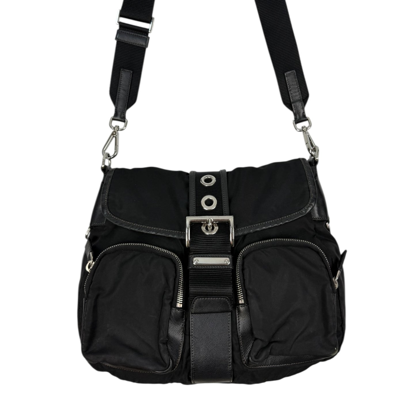 Prada Nylon Sidebag schwarz