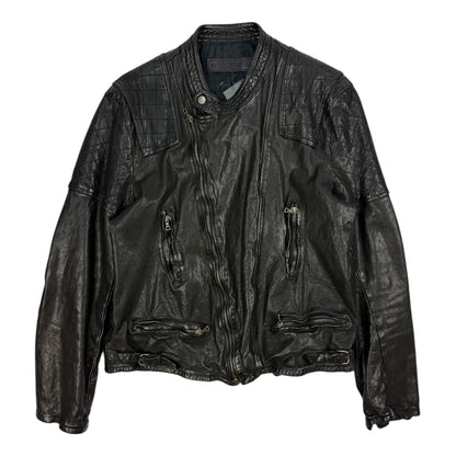 Neil Barrett Lederjacke schwarz XL