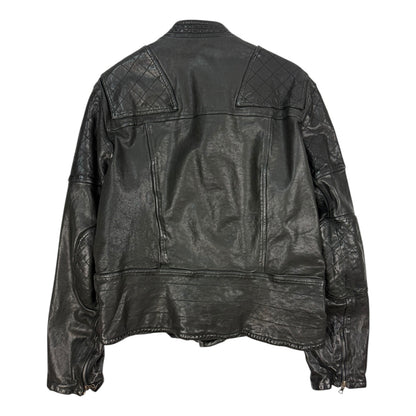 Neil Barrett Lederjacke schwarz XL