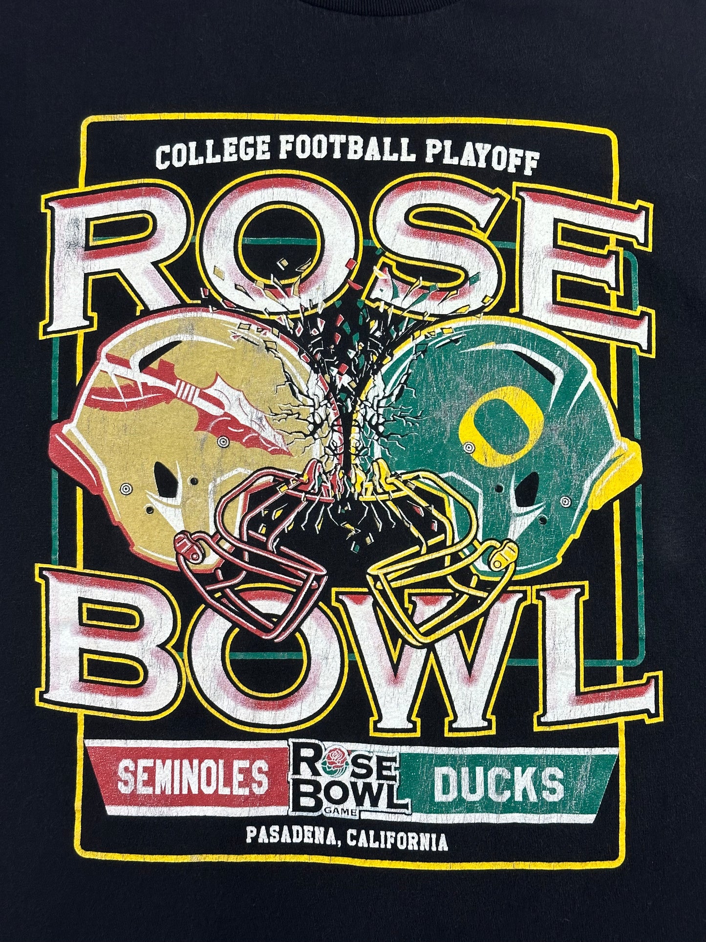Vintage Rose Bowl Seminoles vs. Ducks T-Shirt schwarz M