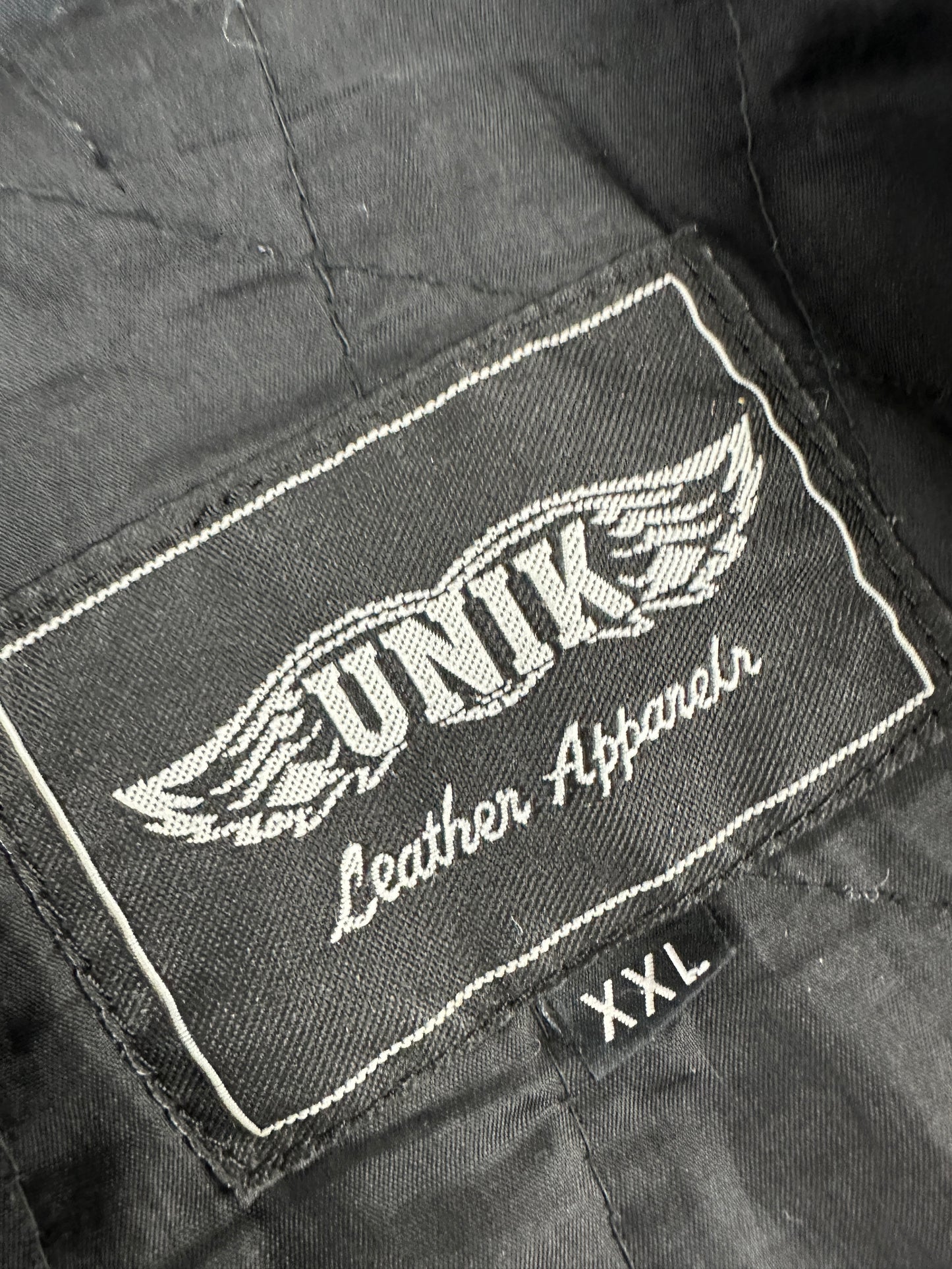 Vintage Leder Jacke schwarz XXL