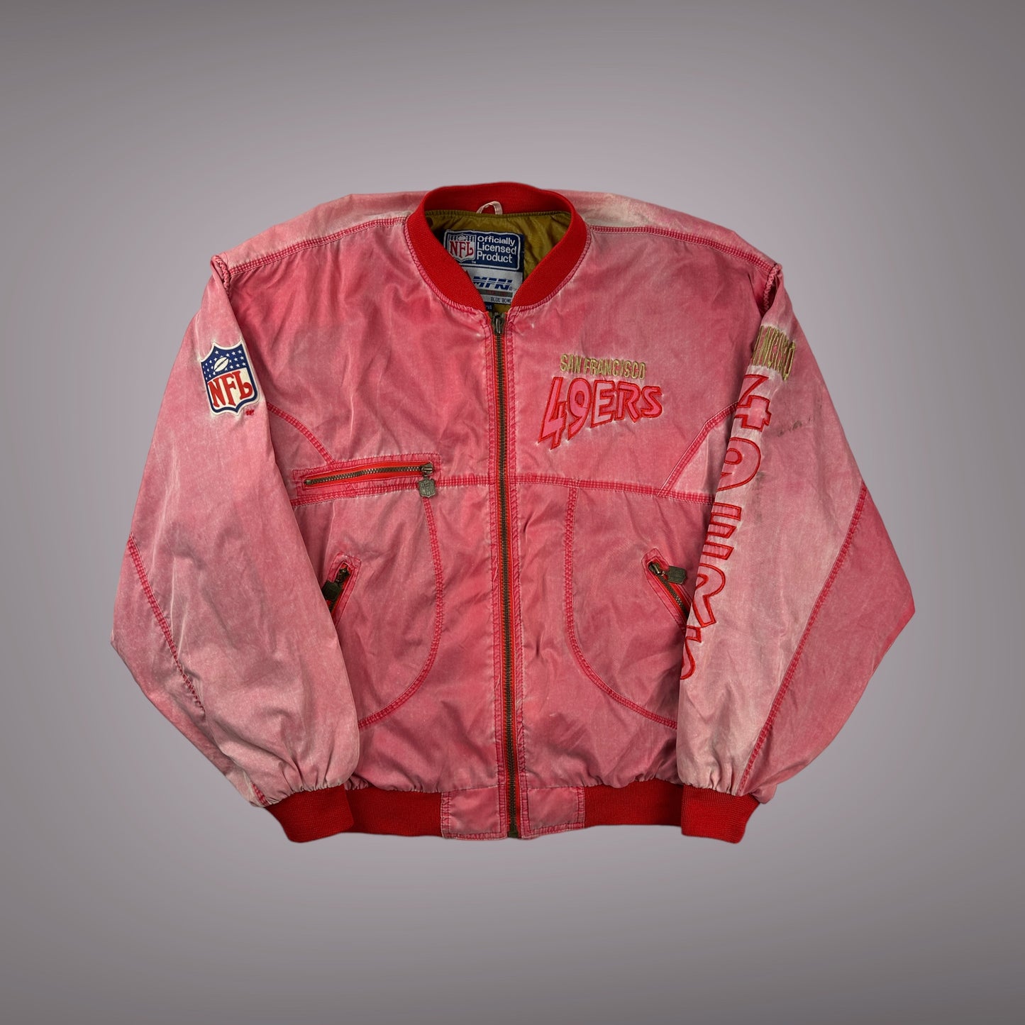 Vintage Campri San Francisco 49ers Jacke rot XL