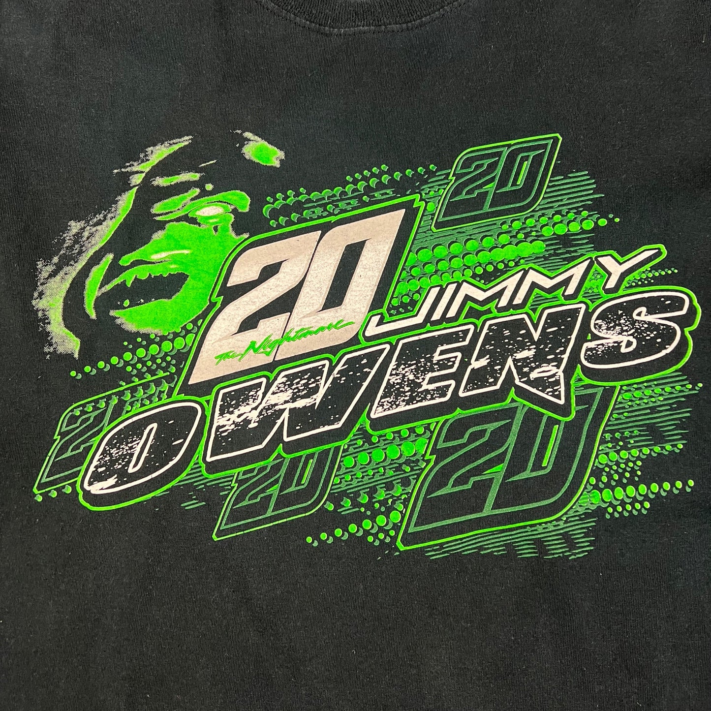 Vintage Nascar Jimmy Owens T-Shirt schwarz XL