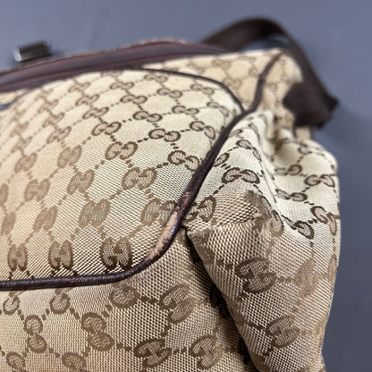 Vintage Gucci Wickeltasche beige