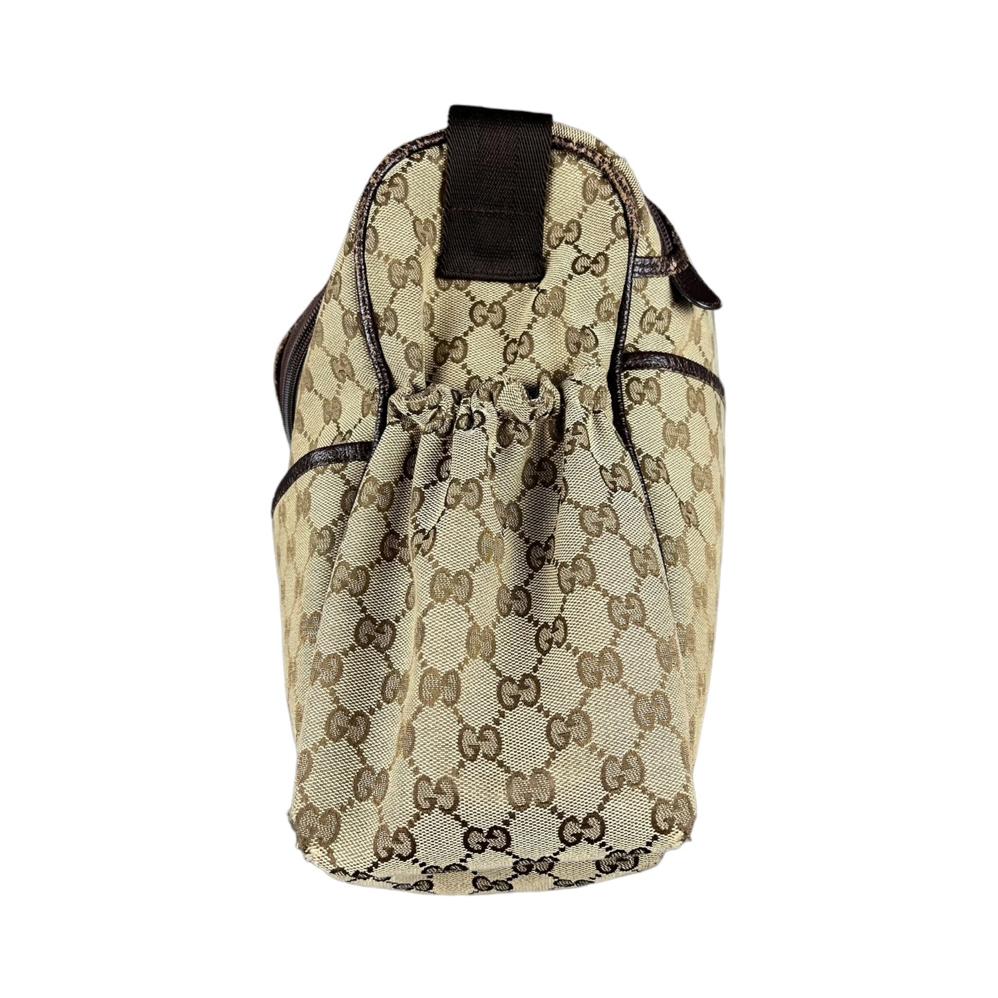 Vintage Gucci Wickeltasche beige