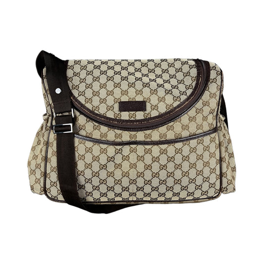 Vintage Gucci Wickeltasche beige