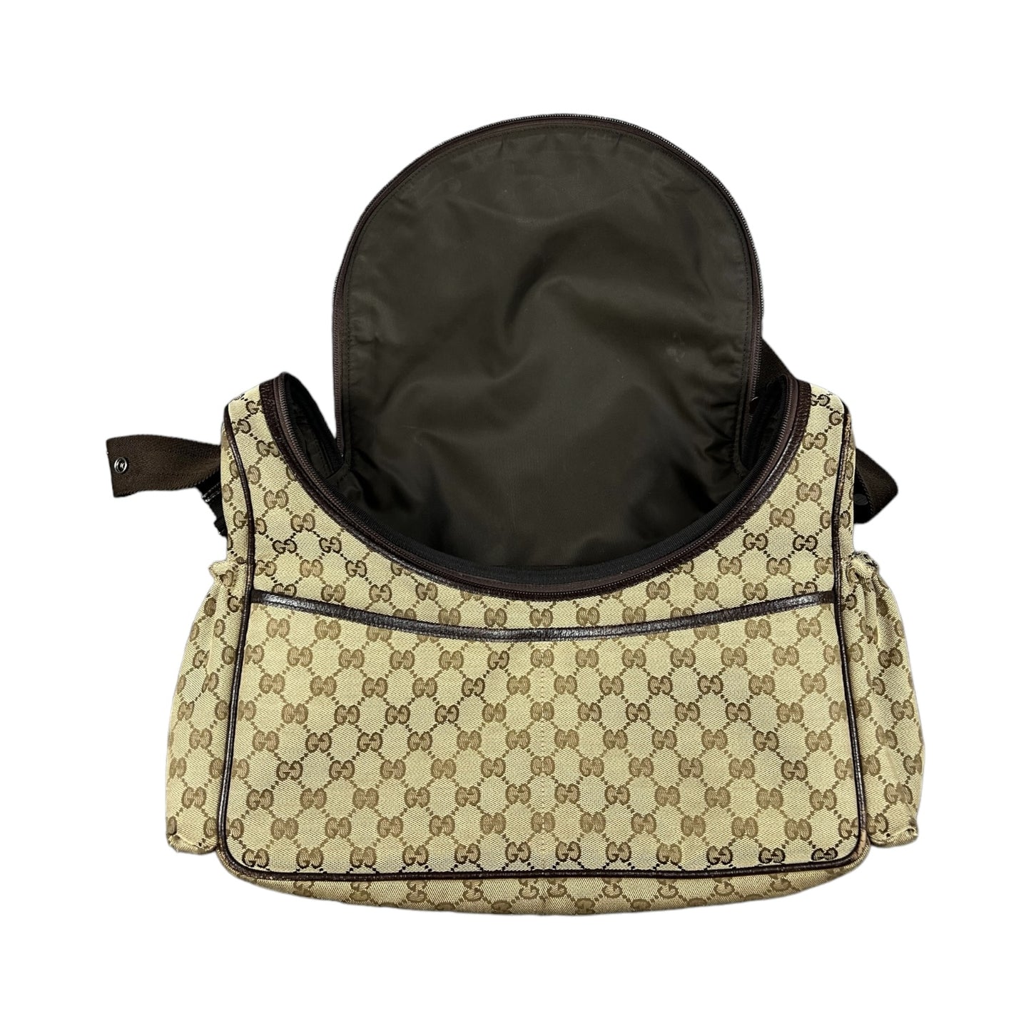 Vintage Gucci Wickeltasche beige