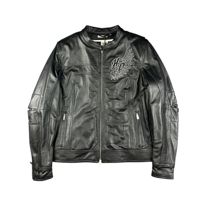 Harley Davidson Echtleder Racing Jacke schwarz XXL