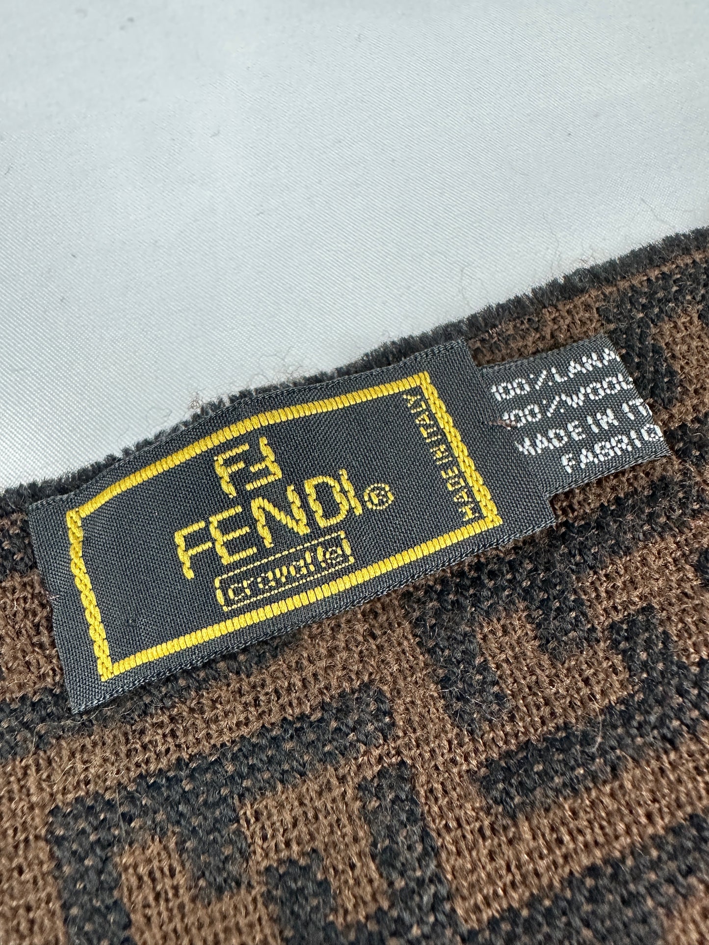 Vintage Fendi Schal braun