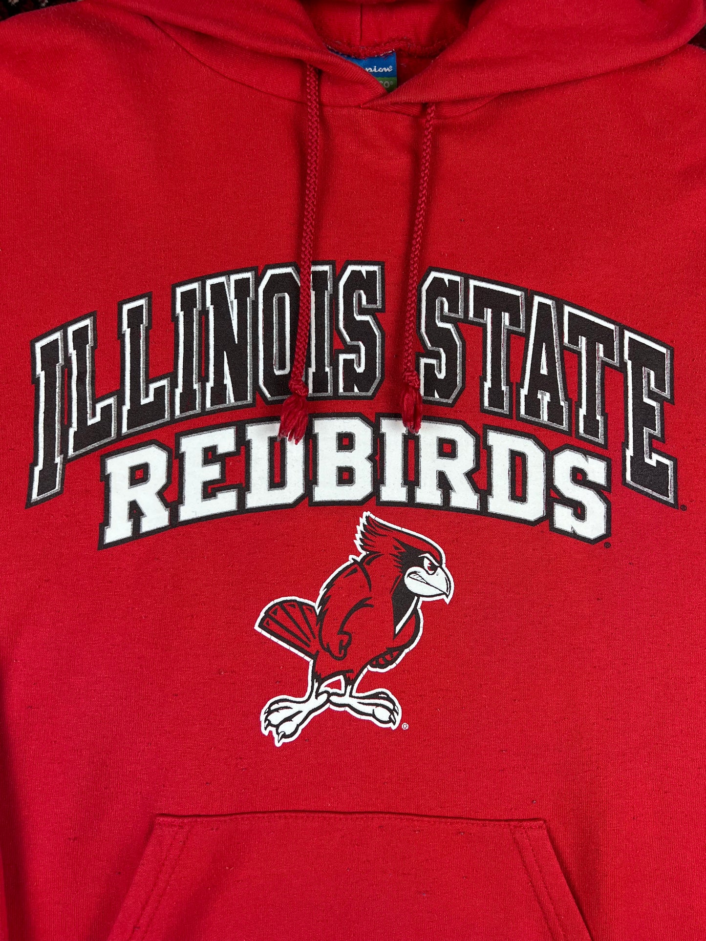 Vintage Champion Illinois State Redbirds Hoodie Rot M