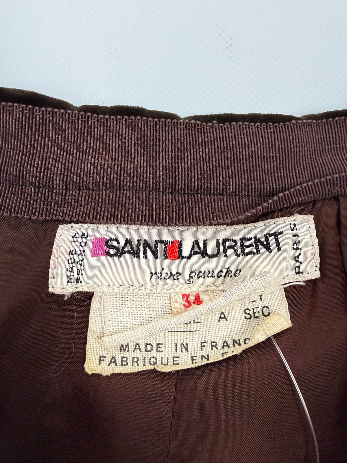 Vintage Saint Laurent Samt Rock