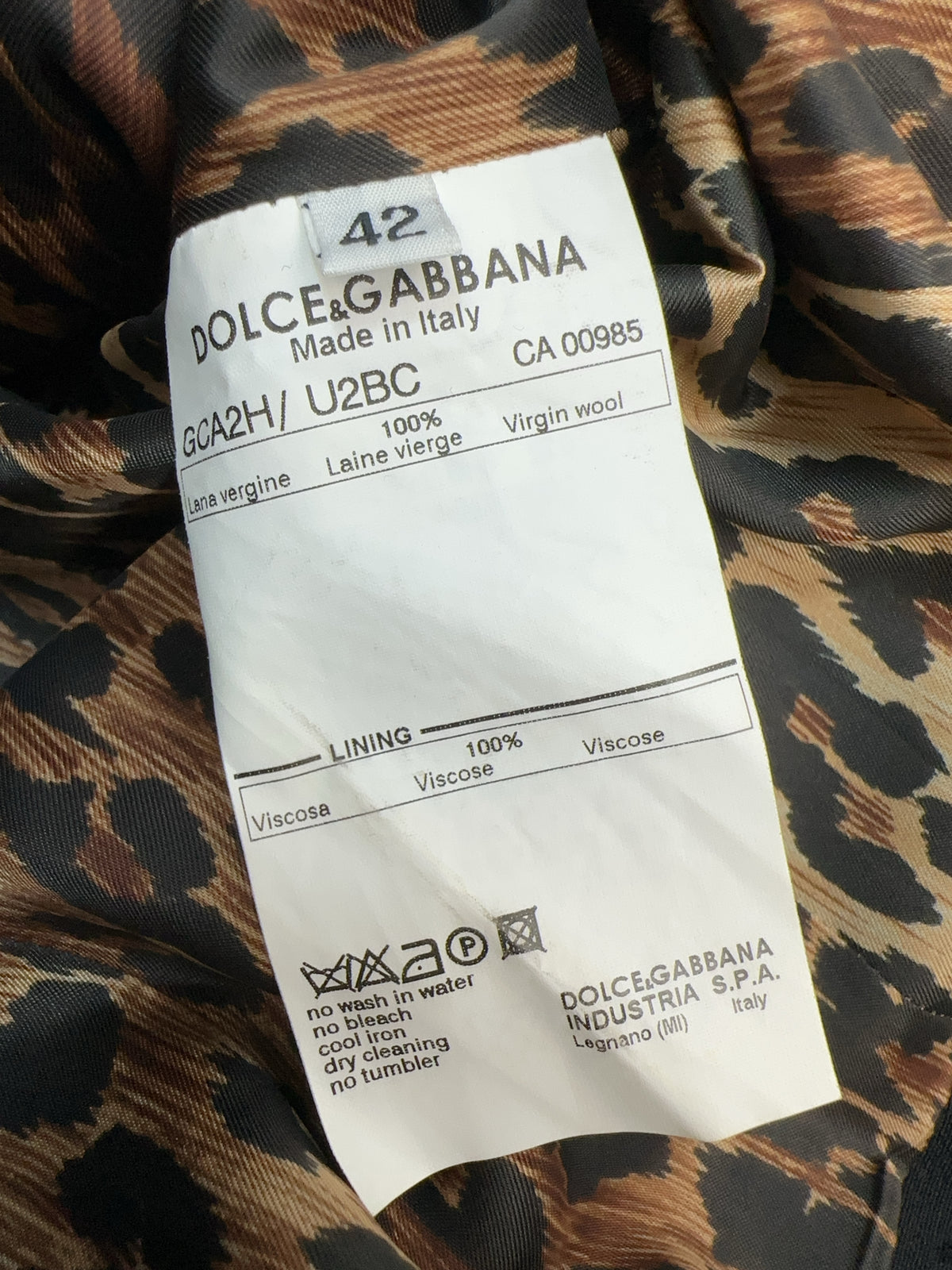 Dolce & Gabbana Big Belt Blazer Jacke