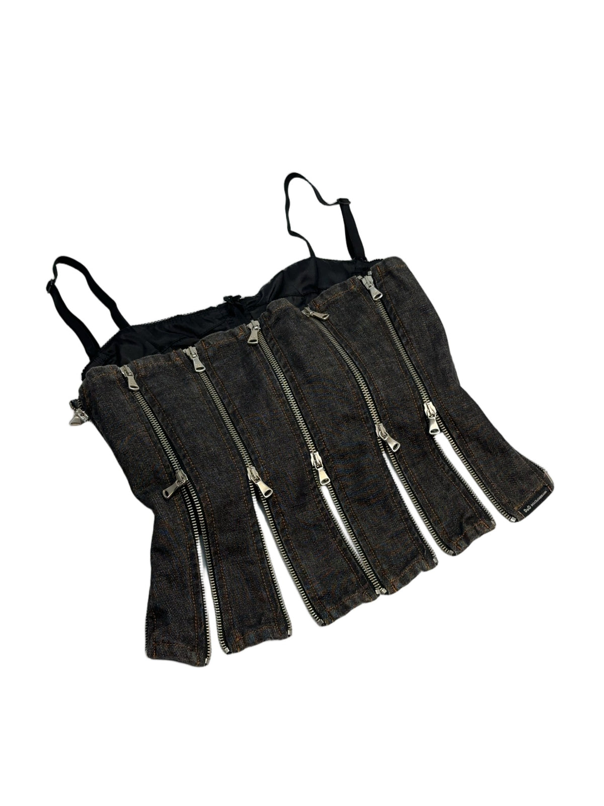 Dolce & Gabbana SS 2004 Denim Zip Top